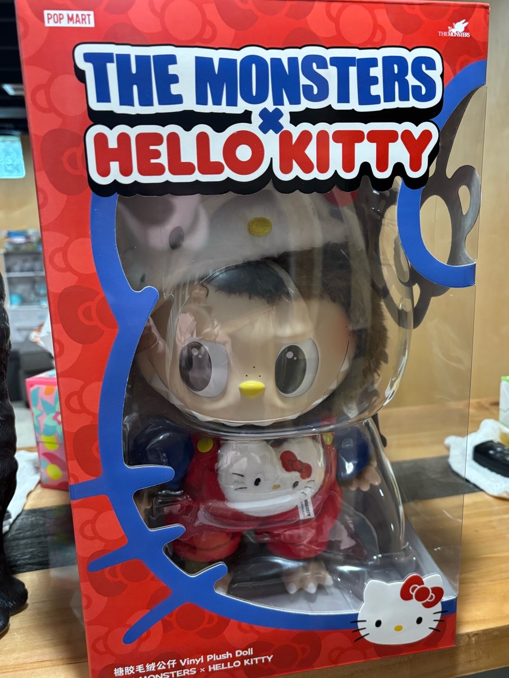 The Monsters x Hello Kitty Red Vinyl Plush Doll by POP MART